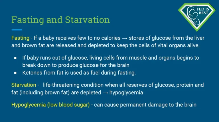 A slide with the words " blood sugar and starvation ".